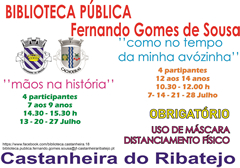 atividades julho - Biblioteca Pública Fernando Gomes de Sousa