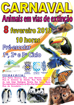 carnaval'2013 - animais em vias de extinção