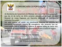 exercício municipal de combate a incêndios florestais